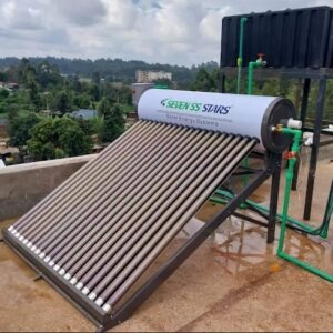 Seven SS Solar 150L Water heater Non-pressure Vacuum Tube (White)